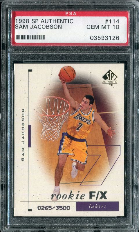 1.26 Sam Jacobson 1998 Upper Deck SP Authentic  114  265/3500
