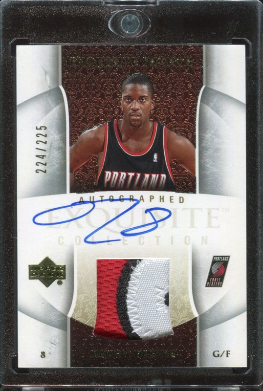 1.6 Martell Webster 2005 Upper Deck Exquisite Collection Rookies 49-AP  224/225