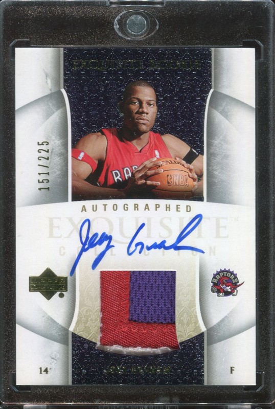 1.16 Joey Graham 2005 Upper Deck Exquisite Collection Rookies 56-AP  151/225