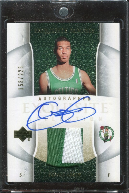 1.18 Gerald Green 2005 Upper Deck Exquisite Collection Rookies 58-AP  158/225