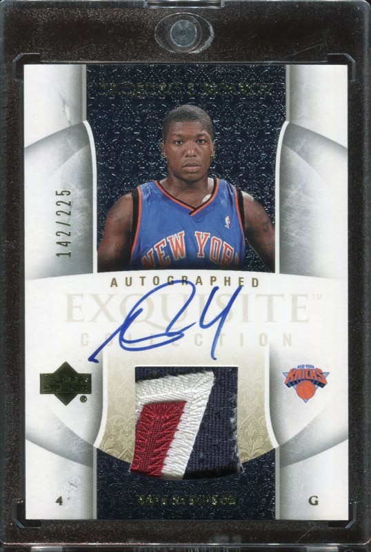 1.21 Nate Robinson 2005 Upper Deck Exquisite Collection Rookies 61-AP  142/225