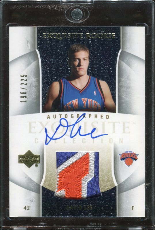 1.30 David Lee 2005 Upper Deck Exquisite Collection Rookies 69-AP  198/225