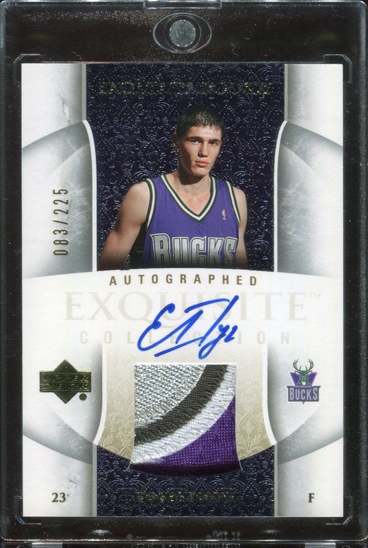 2.6 Ersan Ilyasova 2005 Upper Deck Exquisite Collection Rookies 74-AP  83/225