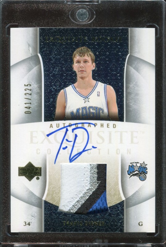 2.8 Travis Diener 2005 Upper Deck Exquisite Collection Rookies 75-AP  41/225