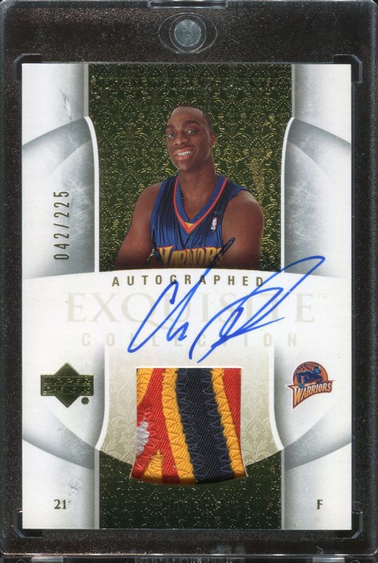 2.12 Chris Taft 2005 Upper Deck Exquisite Collection Rookies 77-AP  42/225