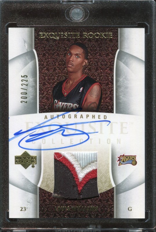 2.15 Louis Williams 2005 Upper Deck Exquisite Collection Rookies 79-AP  200/225