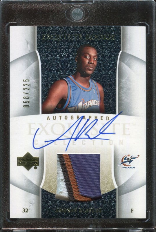 2.19 Andray Blatche 2005 Upper Deck Exquisite Collection Rookies 80-AP  58/225