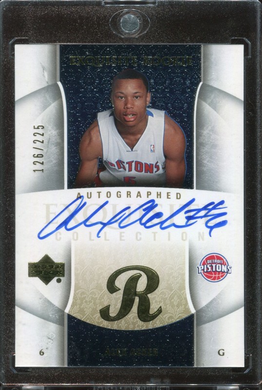 2.30 Alex Acker 2005 Upper Deck Exquisite Collection Rookies 93-AP  126/225