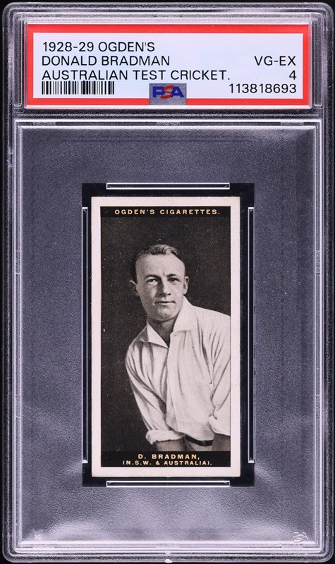 Don Bradman 1928 Ogden Australian Test Cricketers Tobacco