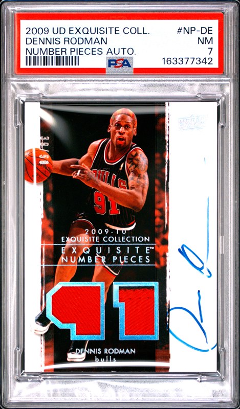 Dennis Rodman 2009 Upper Deck Exquisite Collection Number Pieces #138 39/50