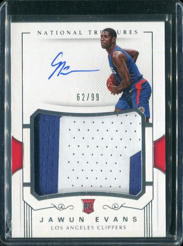 Jawun Evans 2017 Panini National Treasures #137 62/99