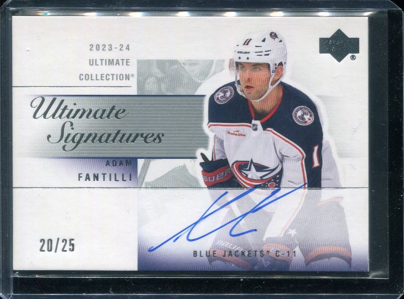 Adam Fantilli 2023 Upper Deck Ultimate Collection Retro Signatures #AF-A 20/25