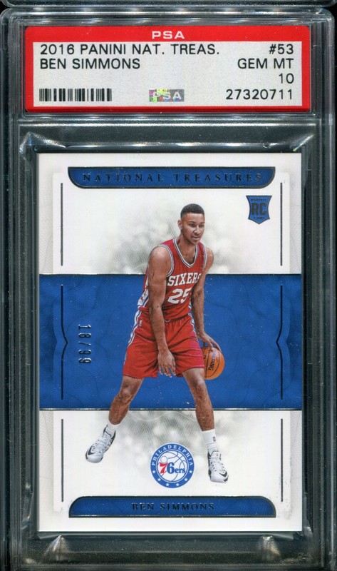 Ben Simmons 2016 Panini National Treasures #53 18/99