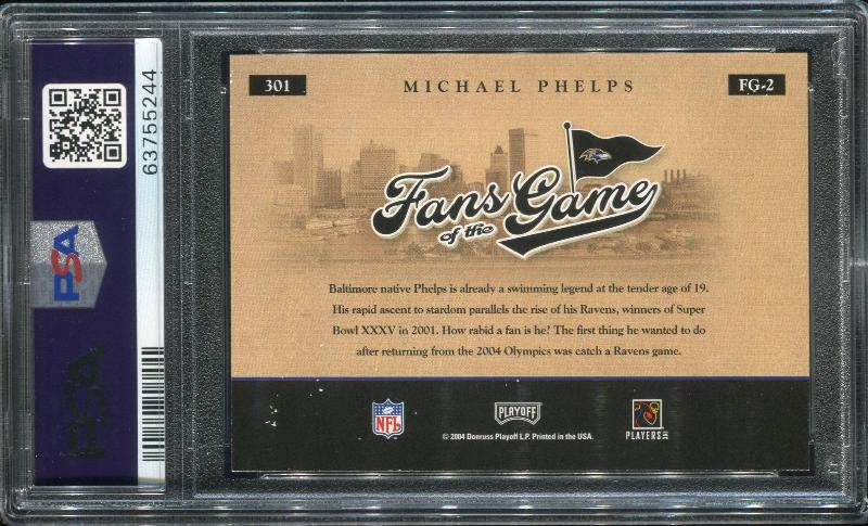 Michael Phelps 2004 Leaf Fans of the Game #FG-2 