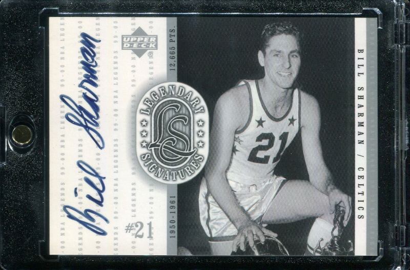 Bill Sharman 1999 Upper Deck Century Legends Legendary Signatures #BS